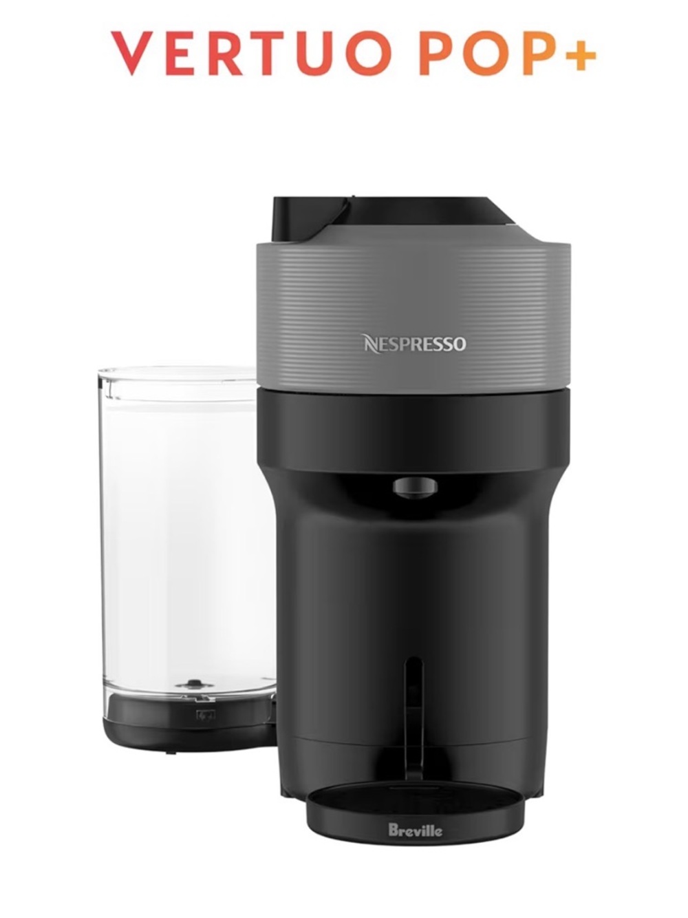 Nespresso Vertuo Pop+ Coffee Maker in Gray and Black